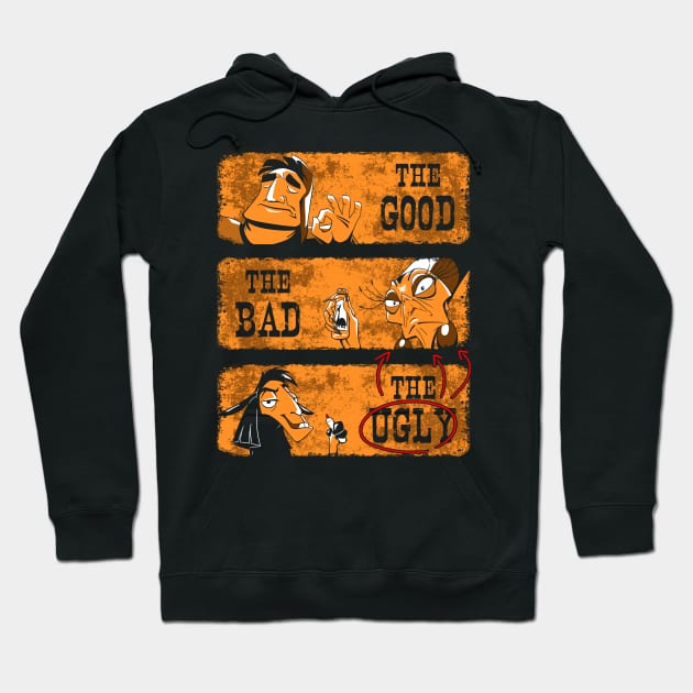 The Good, The Bad and The Llama Hoodie by Coppi